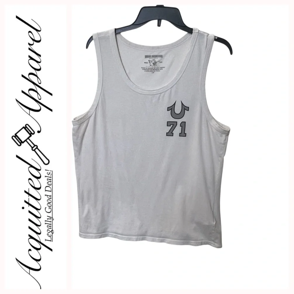 True Religion U 71 White Tank Top